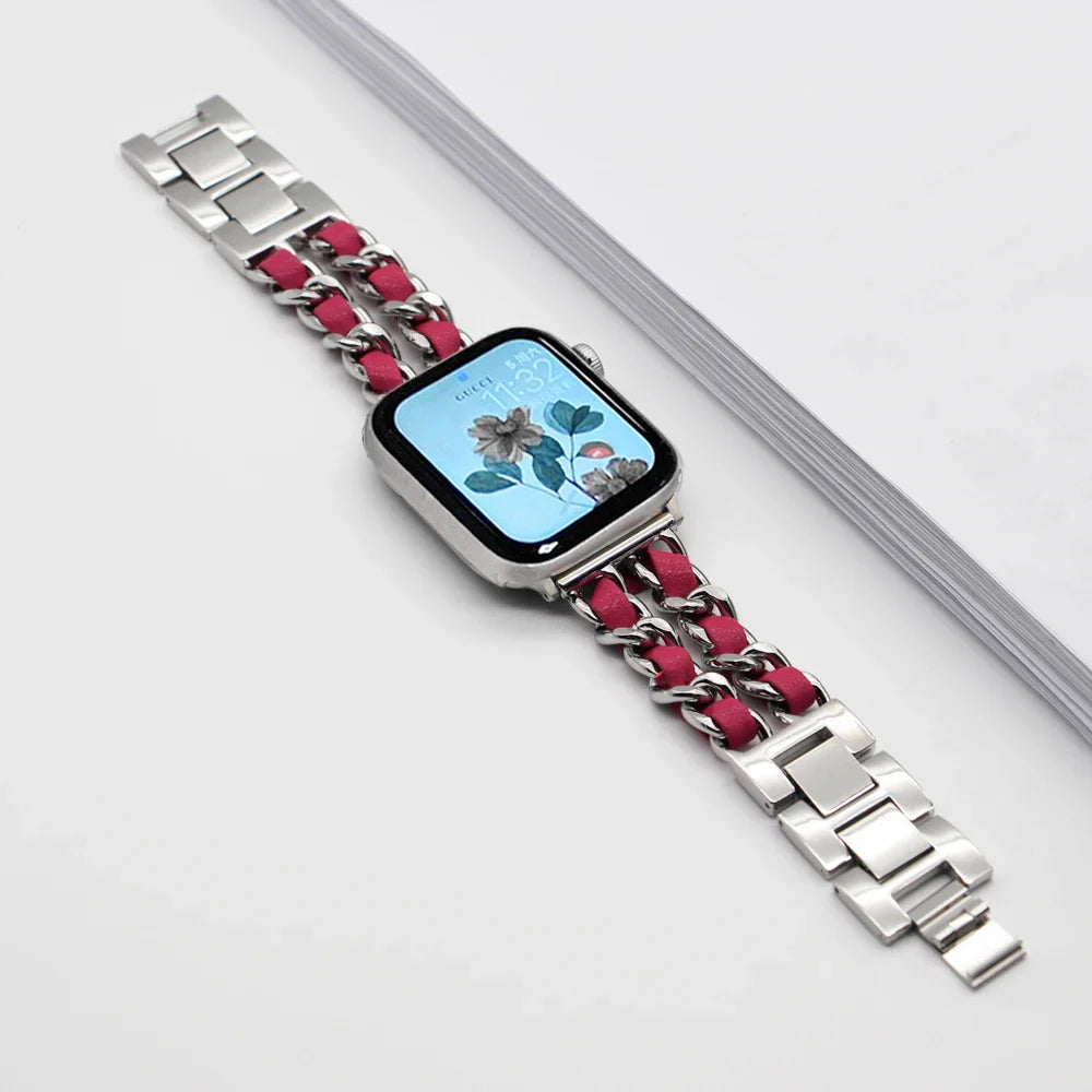 Apple Watch Stainless Steel Strap - Luxury Chain Design