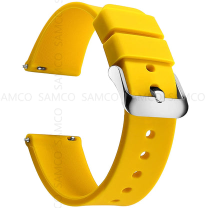 Samsung Galaxy Watch 7, 6, 5, 4 & FE Curved-End Silicone Band
