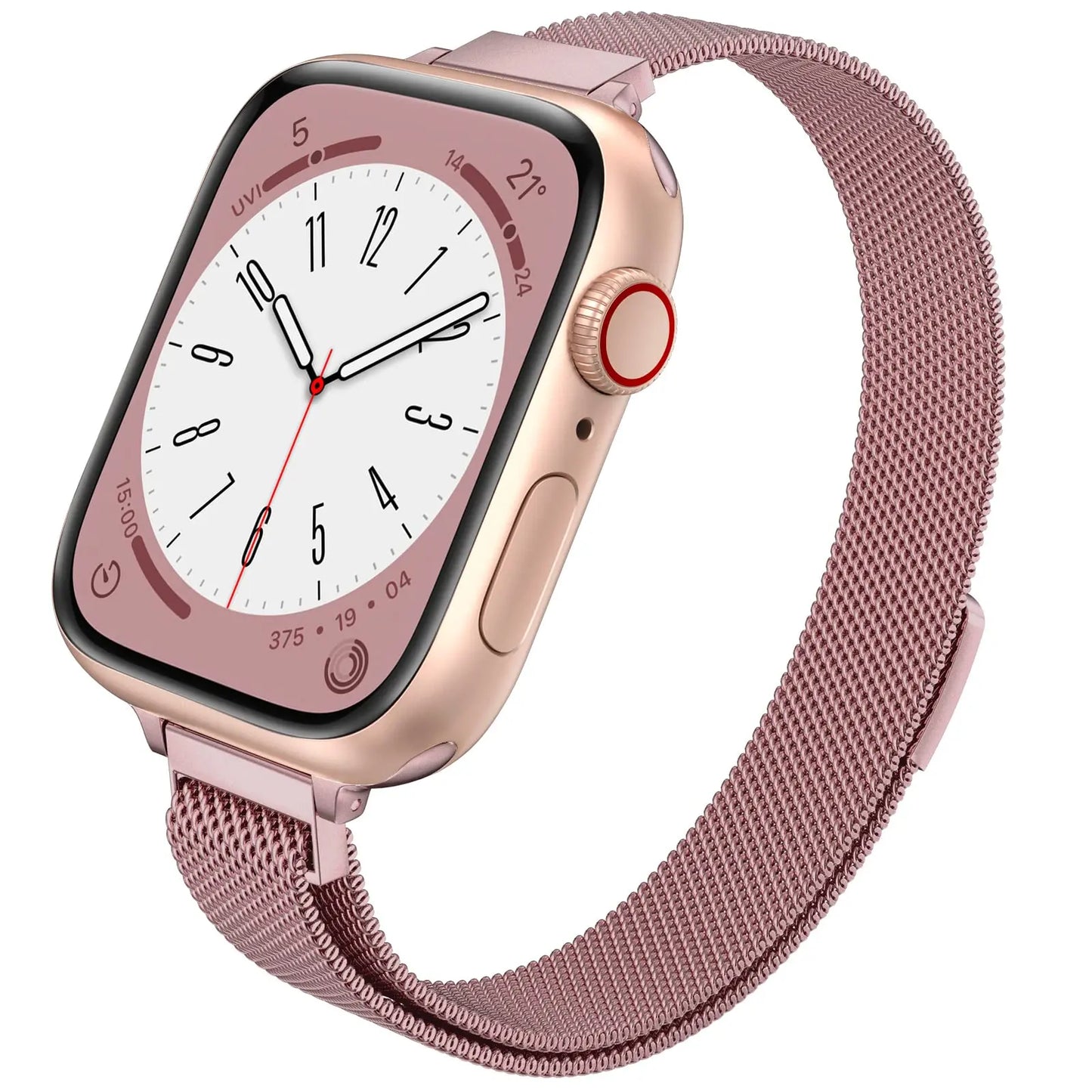 Apple Watch Slim Milanese Loop Band - Stainless Steel Mesh