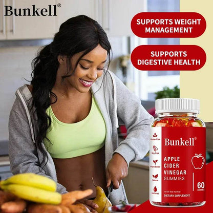 Apple Cider Vinegar Gummies - Weight Management, Digestive System, Immunity - Vitamin B12, Gluten Free, Vegetarian, Non-GMO