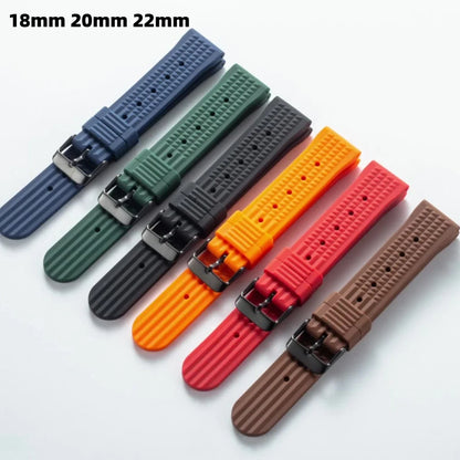 Samsung Galaxy Watch 7, 6, 5, 4 & FE FKM Rubber Waffle Band