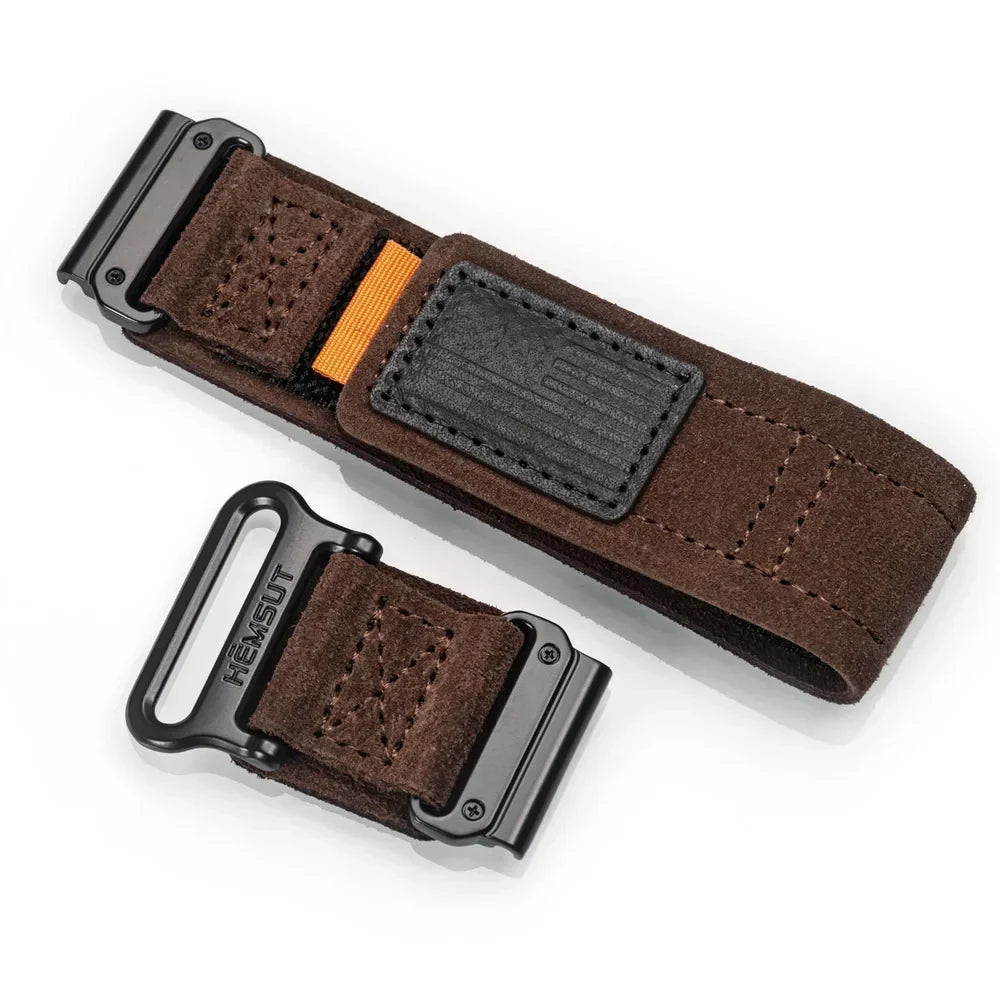 Garmin QuickFit 20/22/26mm Leather Hook-and-Loop Band
