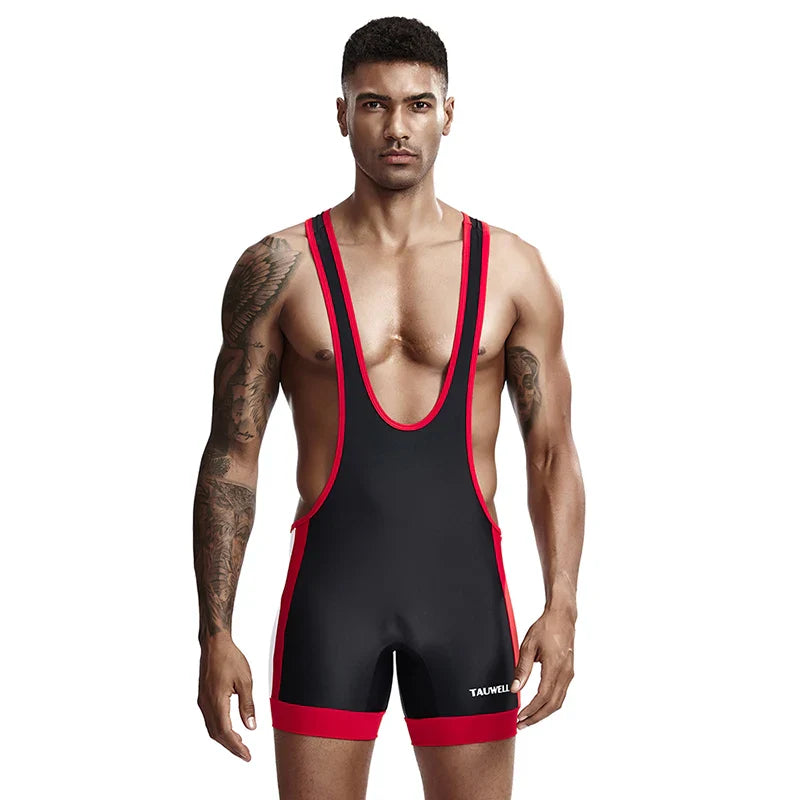 Mens Undershirts Slim Bodysuit Shaper Wrestling Singlets Jumpsuits Sexy Underwear Bodywear Sports Bodybuilding Singlets Onesie