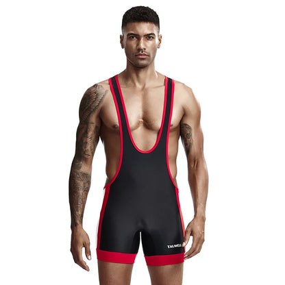 Mens Undershirts Slim Bodysuit Shaper Wrestling Singlets Jumpsuits Sexy Underwear Bodywear Sports Bodybuilding Singlets Onesie