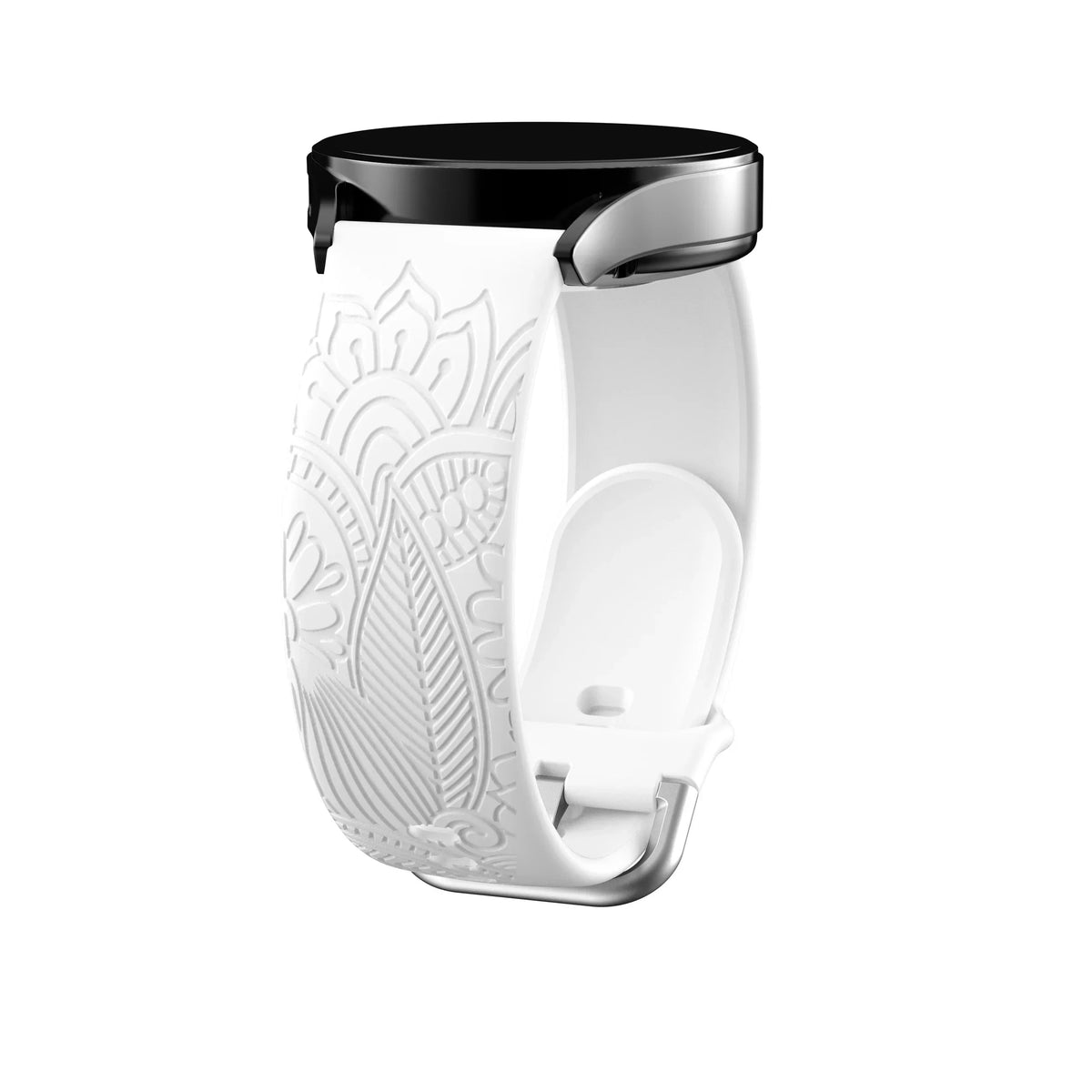 Samsung Galaxy Watch 7, 6, 5, 4 & FE Engraved Mandala Silicone Band