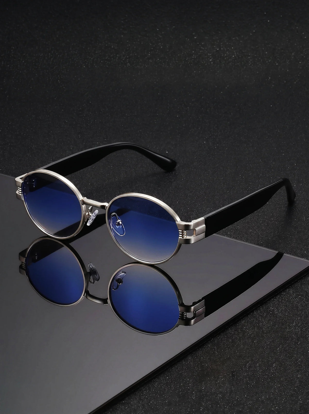 VIOLA MAG Retro Oval Sunglasses for Men Women, Vintage Small Round Polarized Sun Glasses, UV400 Protection Fashion Shades with F