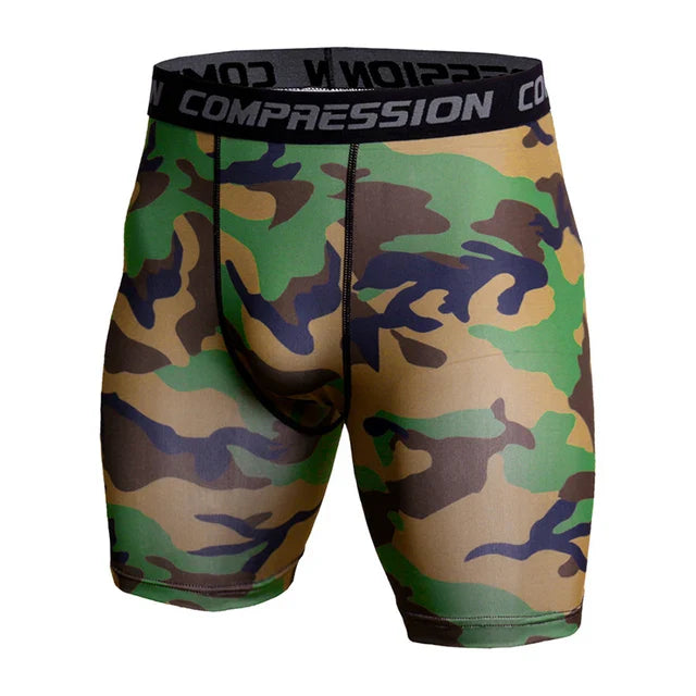 Camo Pixel Compression Shorts