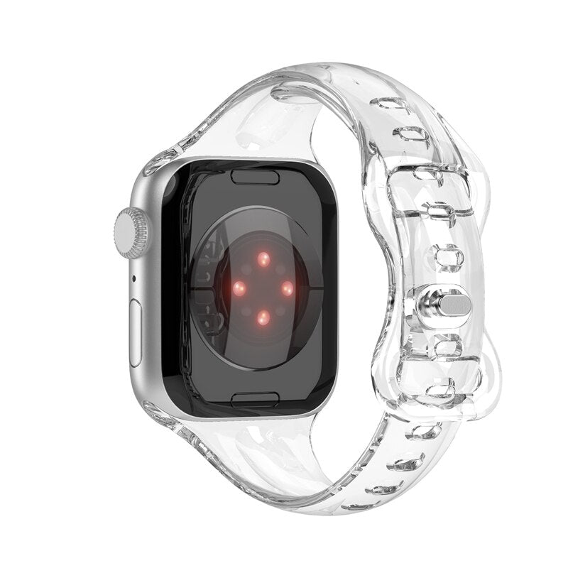 Apple Watch Slim Transparent Strap Series 11/10/9/8/7/6/5/4/ SE / Ultra 1/2/3