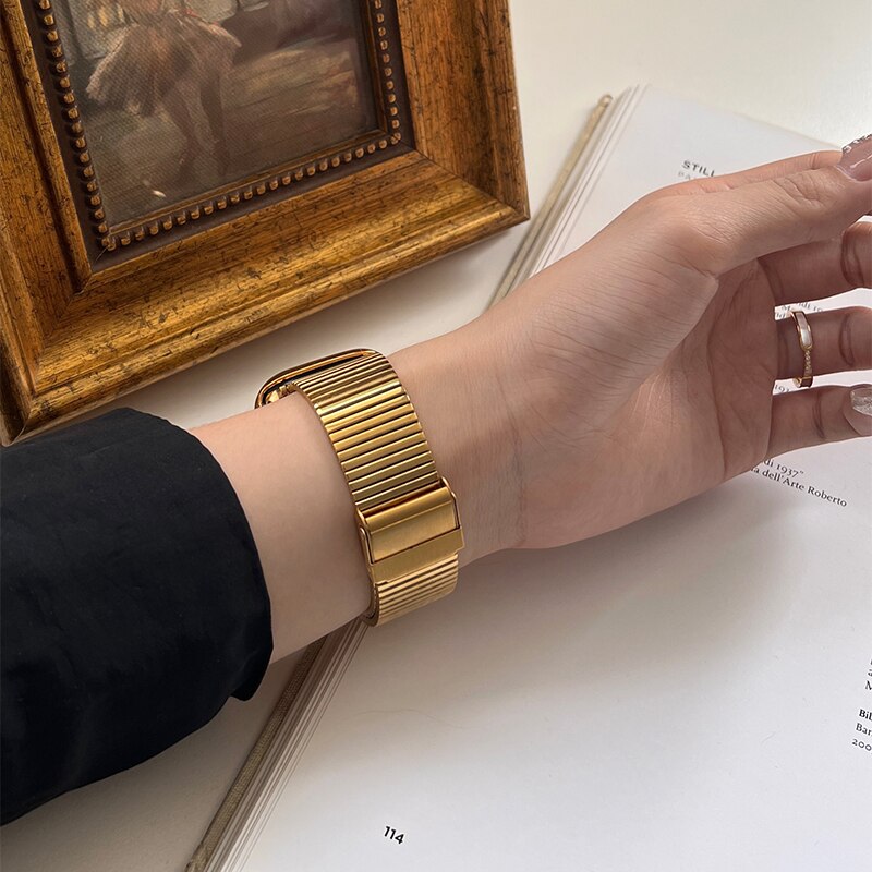 Stainless Steel Strap Apple Watch Band Series 11/10/9/8/7/6/5/4/ SE / Ultra 1/2/3