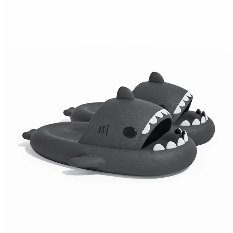 2024 New Summer Shark Slippers Women Slides Men Bathroom Flip Flops Home Anti-Skid Flat Shoes Outdoor Children's Funny Sandals