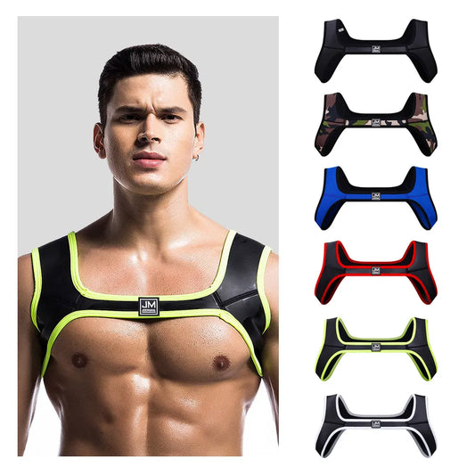 Jockmail Neoprene Chest Harness for Men
