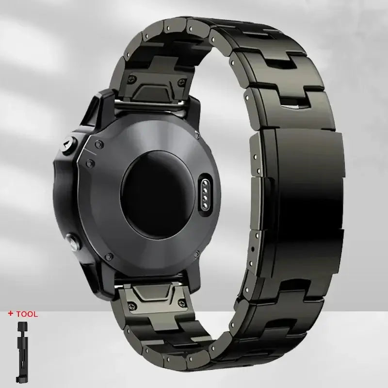 Garmin QuickFit 22/26mm Metal Link Band in Several Link Styles