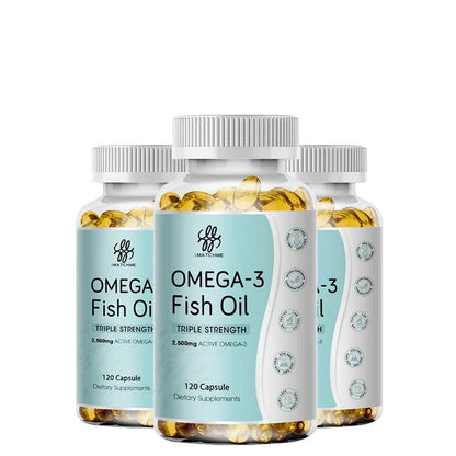 3600mg Triple Strength Omega 3  Fish Oil Supplement Rich EPA & DHA, Omega 3 Supplements for Heart, Brain & Immune Support