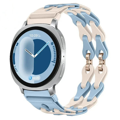 Samsung Galaxy Watch8, 9 & Ultra Silicone Chain Link Band