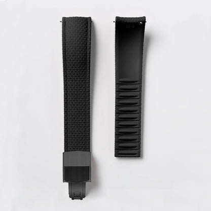 Samsung Galaxy Watch 7, 6, 5, 4 & FE Curved-End FKM Rubber Band