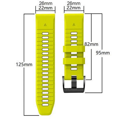 Garmin QuickFit 22/26mm Two-Tone Perforated Silicone Sport Band
