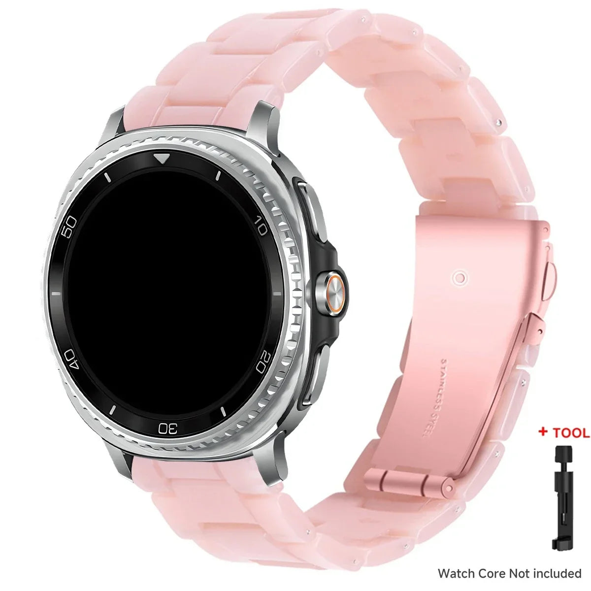 Samsung Galaxy Watch8, 9 & Ultra Resin Link Band, 40 Patterns