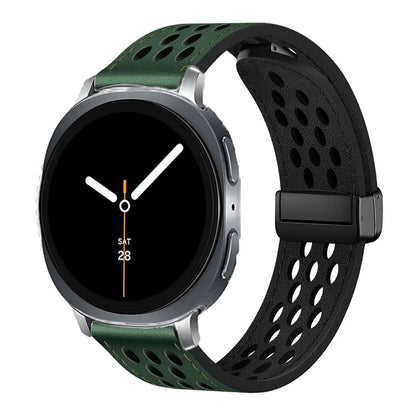Samsung Galaxy Watch8, 9 & Ultra Perforated Silicone Magnetic Band