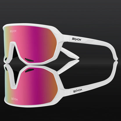 Scvcn Photochromic Sunglasses Cycle Glasses for Men Sun Mountain Bike Bicycle Cycling Eyewear Goggles Sports UV400 Polarized MTB