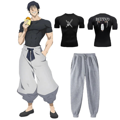 Unleash the Rogue Power: Toji Compression Shirt & Sweatpants Set