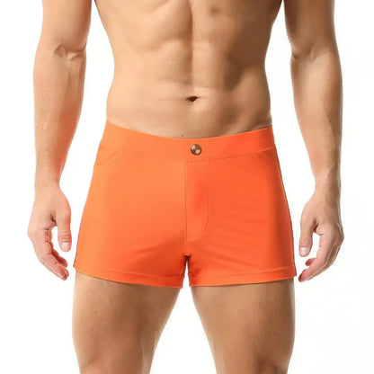 SEOBEAN Men’s Swim Trunks – Quick-Dry, Stretch Nylon + Spandex, Multiple Colors & Sizes