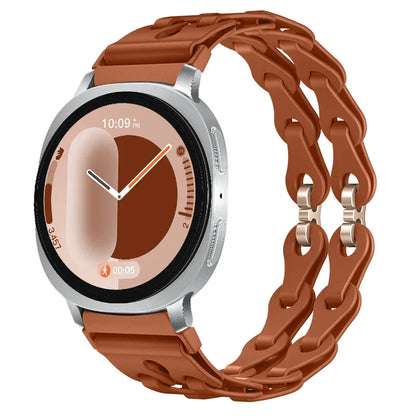Samsung Galaxy Watch8, 9 & Ultra Silicone Chain Link Band