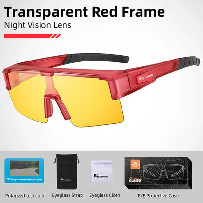 WEST BIKING Cycling Glasses Photochromic UV400 Protection
