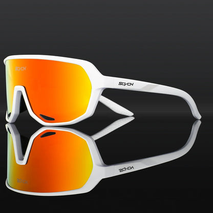 Scvcn Cycling Glasses Photochromic Mens Bike Sunglasses for Mountain Bicycle Eyewear Cycle Goggles Sports UV400 Polarized MTB