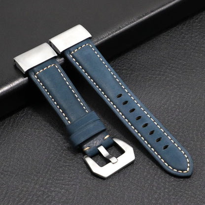 Garmin QuickFit 22/26mm Stitched Leather Buckle Band