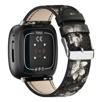 Fitbit Versa & Sense Leather Band - Premium Classic Design