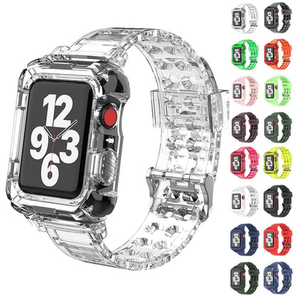 Silicone Strap +Case for Apple Watch Band/Strap