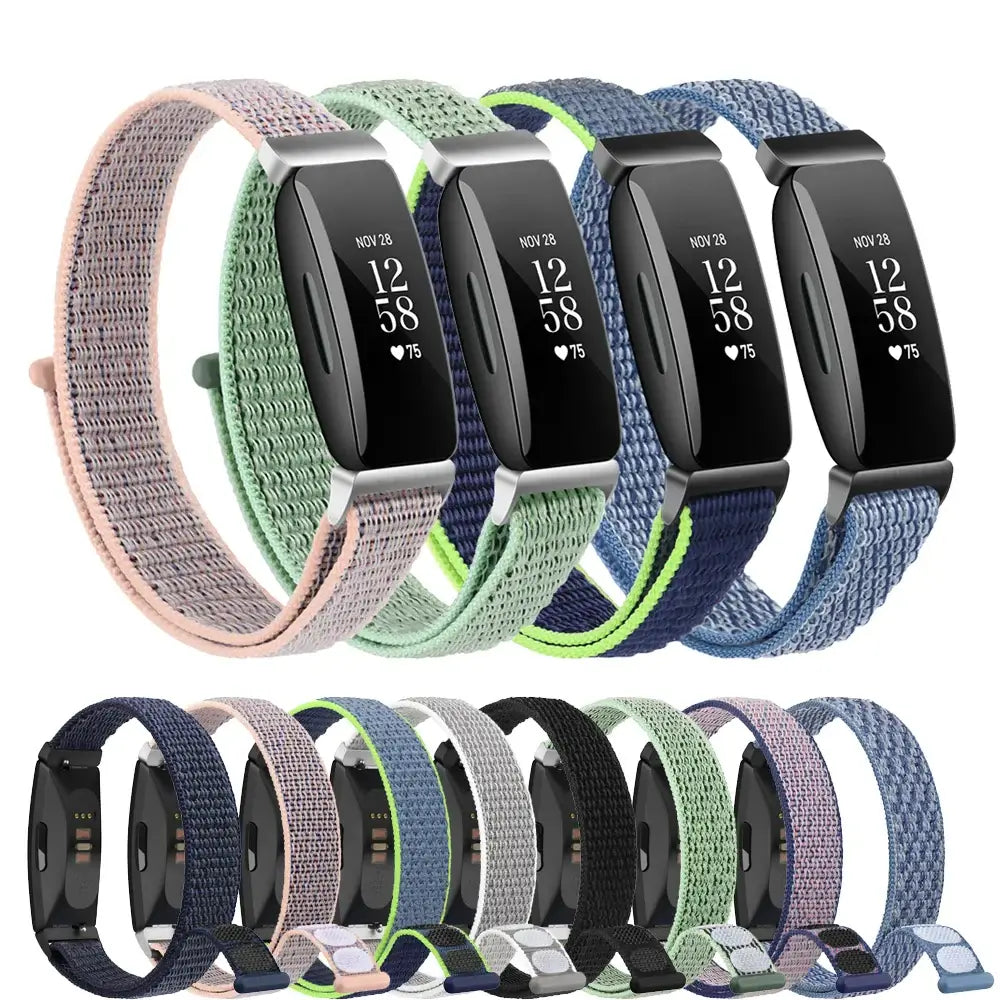 Fitbit Inspire 2, 1, HR Nylon Velcro Band - Versatile Strap
