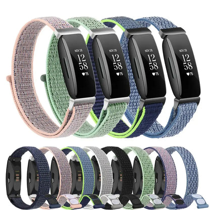 Fitbit Inspire 2, 1, HR Nylon Velcro Band - Versatile Strap