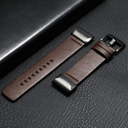 Garmin QuickFit 20/22/26mm Classic Leather Band with Pin Buckle
