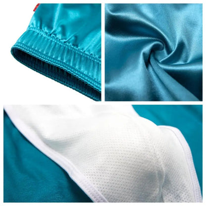 Mens Pajamas Shorts Homewear Smooth Silky Underwear Men Sleep Bottoms Loungewear Boxer Shorts Men Underpants Boxers