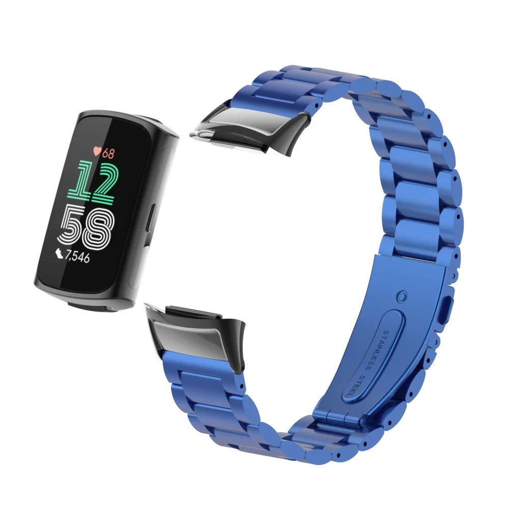 Stainless Steel Strap for Fitbit Charge 6 5 - Metal Band