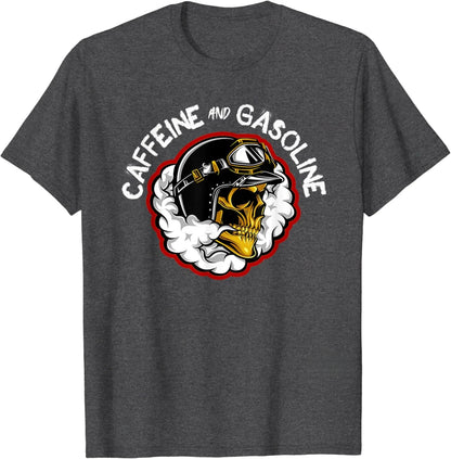 Caffeine & Gasoline Graphic Cotton T-shirt Unisex