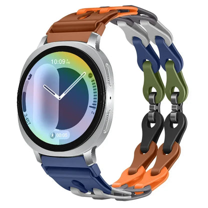 Samsung Galaxy Watch8, 9 & Ultra Silicone Chain Link Band