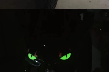 2 Reflective Devil's Eye stickers for motorcycle - improves night visibility and safety, durability, and fashion