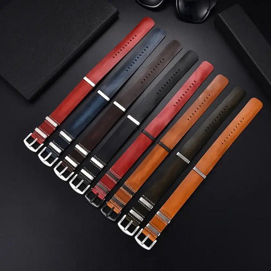 Ticwatch Leather Band - Premium Textured Design