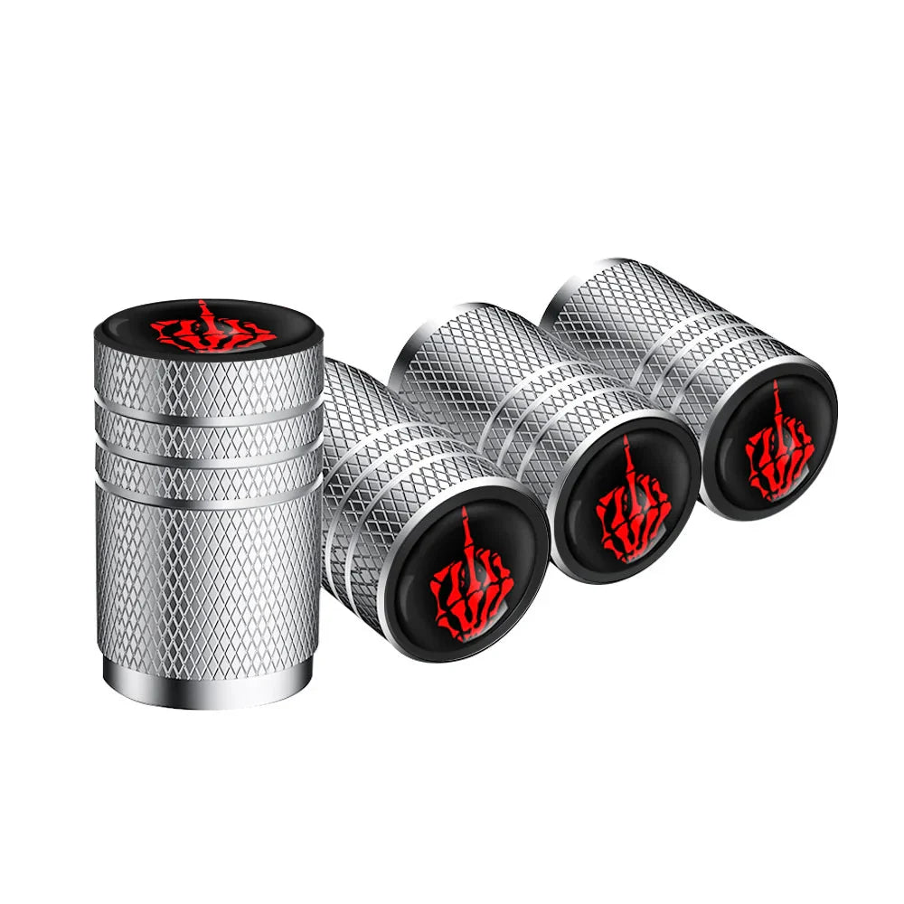 4PCS F*CK Valve Stem Caps