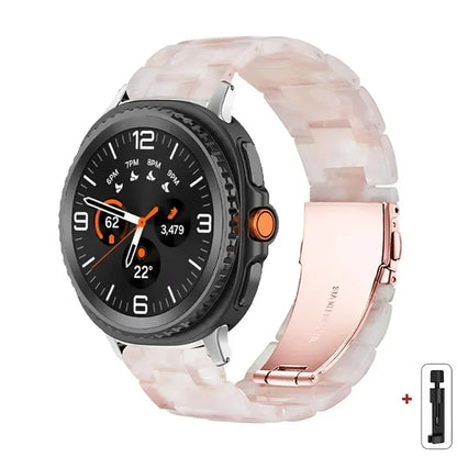 Samsung Galaxy Watch8, 9 & Ultra Resin Link Band, 40 Patterns