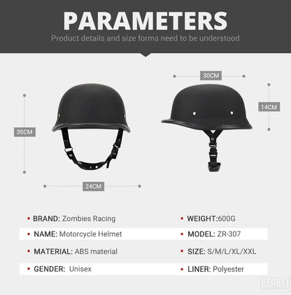 DOT Certification Half Helmet Retro Motorcycle