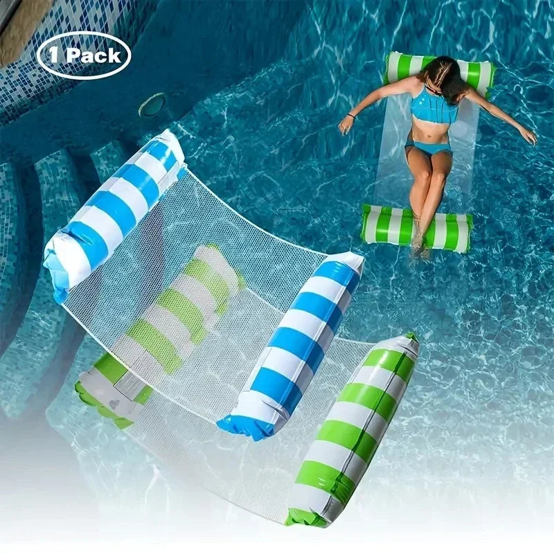 1PC Inflatable Float Hammock floaties for adults Perfect for Poolside Lounging This Summer Water Play Accessories Water Sports