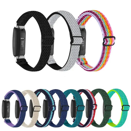 Fitbit Inspire 3, 2, 1, HR Nylon Band - Stretchy Durable Strap