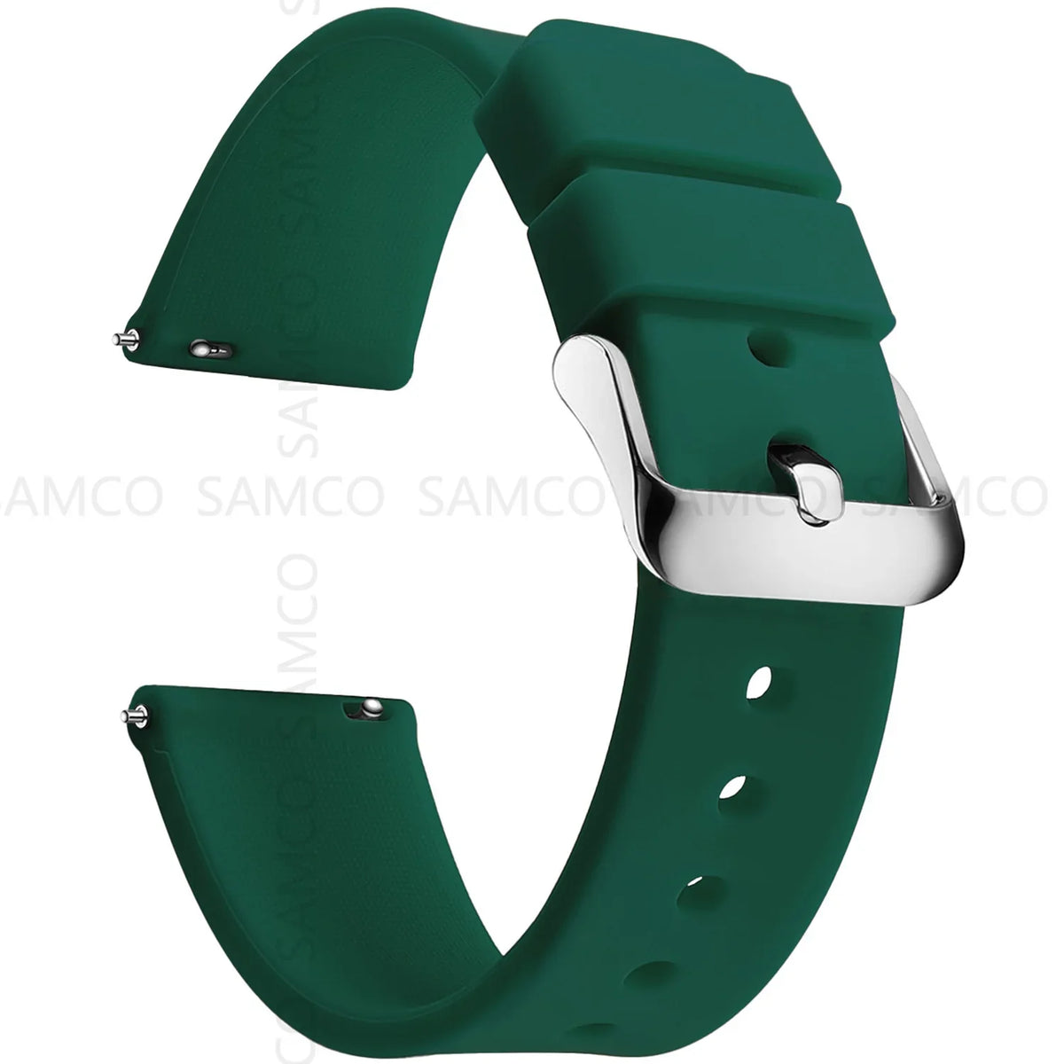 Samsung Galaxy Watch 7, 6, 5, 4 & FE Curved-End Silicone Band