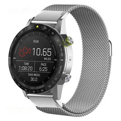 Garmin Stainless Steel Magnetic Strap - Durable QuickFit Band