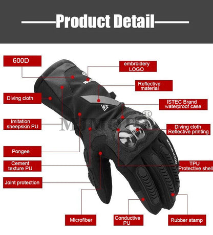 Winter Warm Gloves Touch Screen Waterproof Windproof