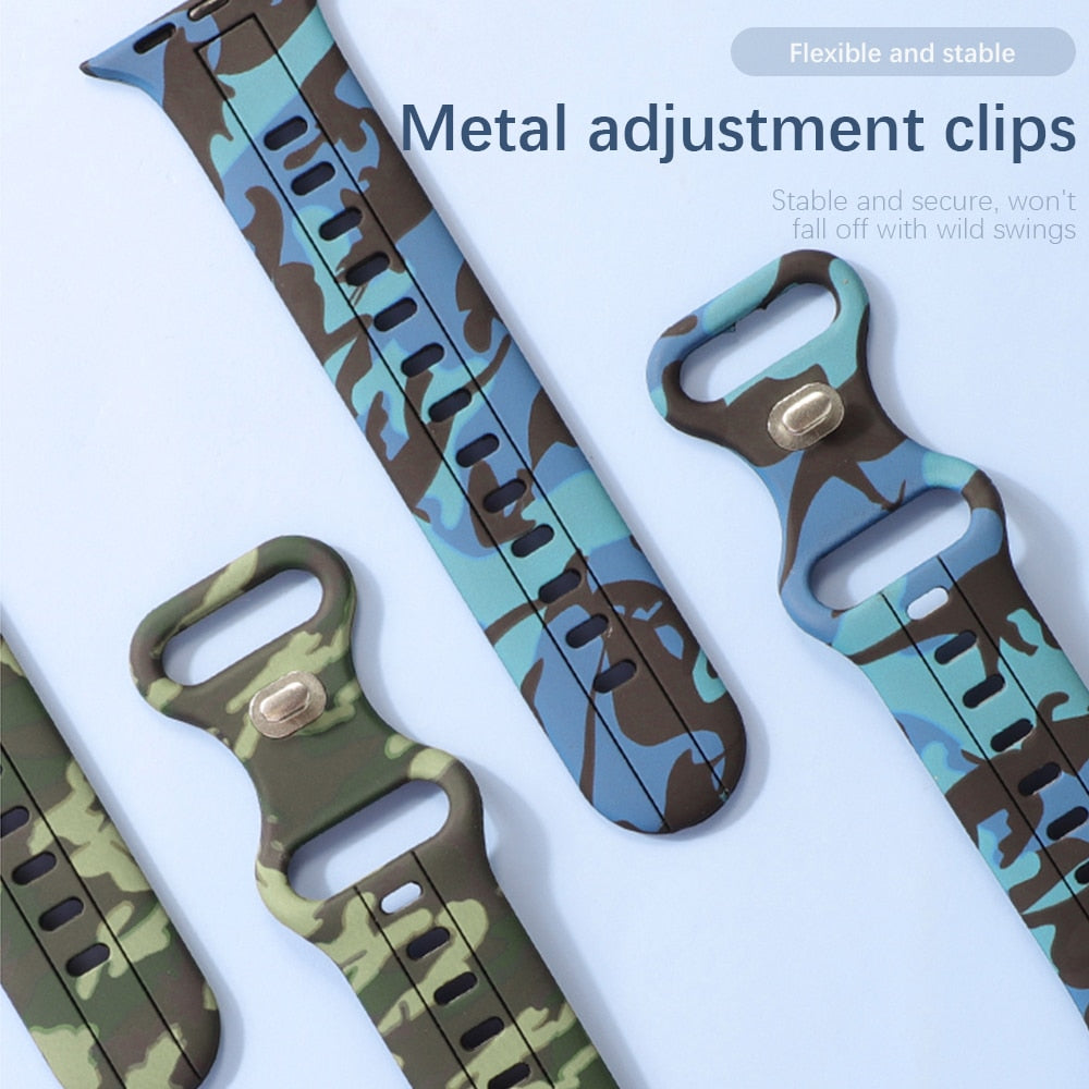 Silicone Apple Watch Ultra  Bracelet/Strap Series 11/10/9/8/7/6/5/4/ SE / Ultra 1/2/3