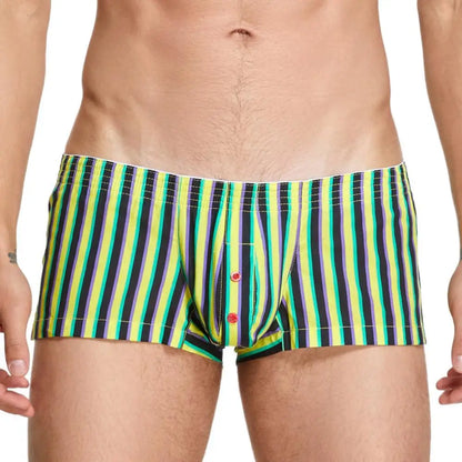 SEOBEAN Striped Boxers Shorts Men Cotton Underwear Boxers Pajama Shorts Loungewear Aro Pants Mens Underpants